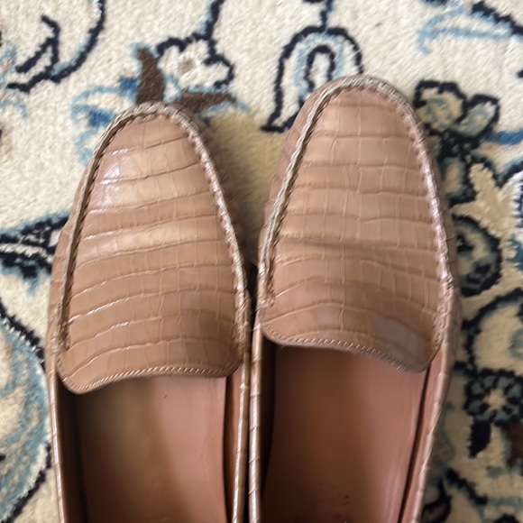 M. Gemi Driver Loafers Croc Tan 38.5 - Picture 6 of 8